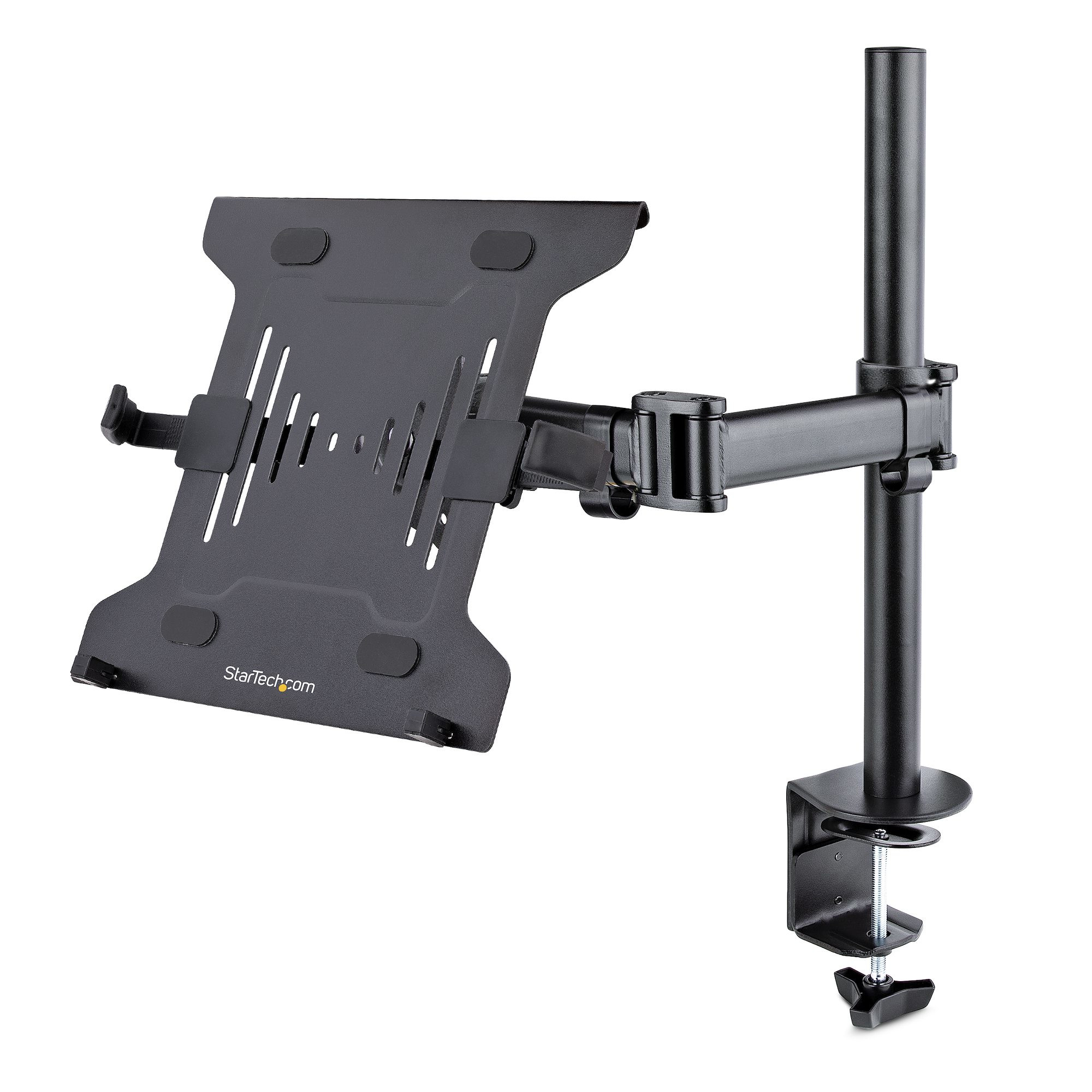 THIS DUAL-Purpose Black Laptop Mount for DESK Allows Mounting a Laptop on the VE a-Laptop-DESK-Mount