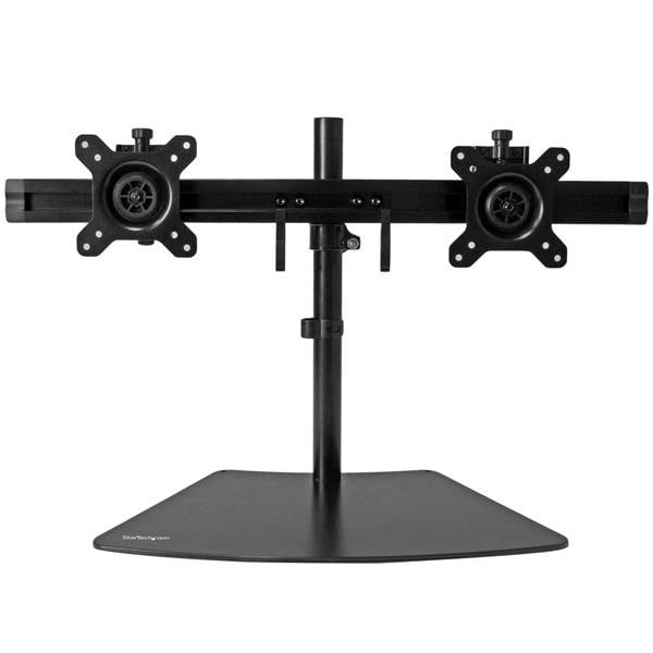SAVE DESK Space by Mounting TWO Monitors Horizontally WITH THIS DUAL Monitor STA Armbarduo