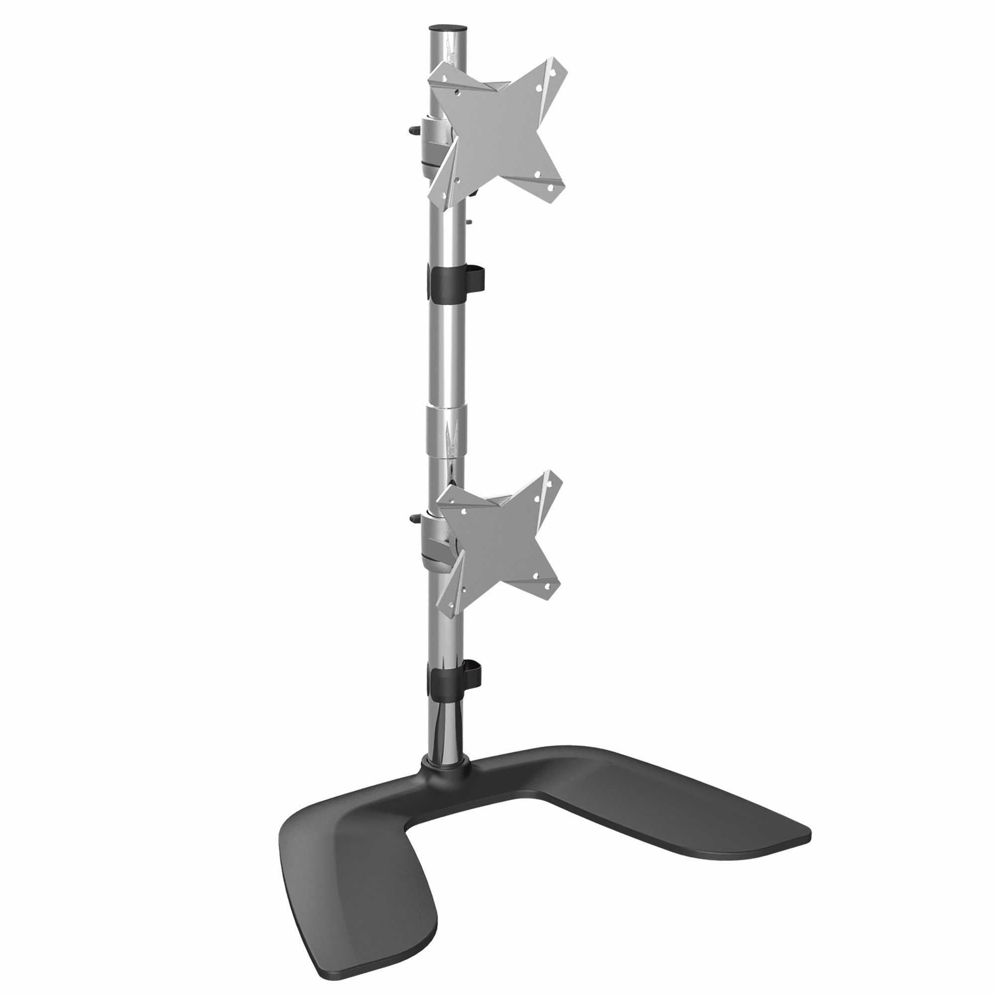 VESA Mount 75X75/100X100MM Vertical DUAL Monitor Stand - Stacked Displays up to Armduovs