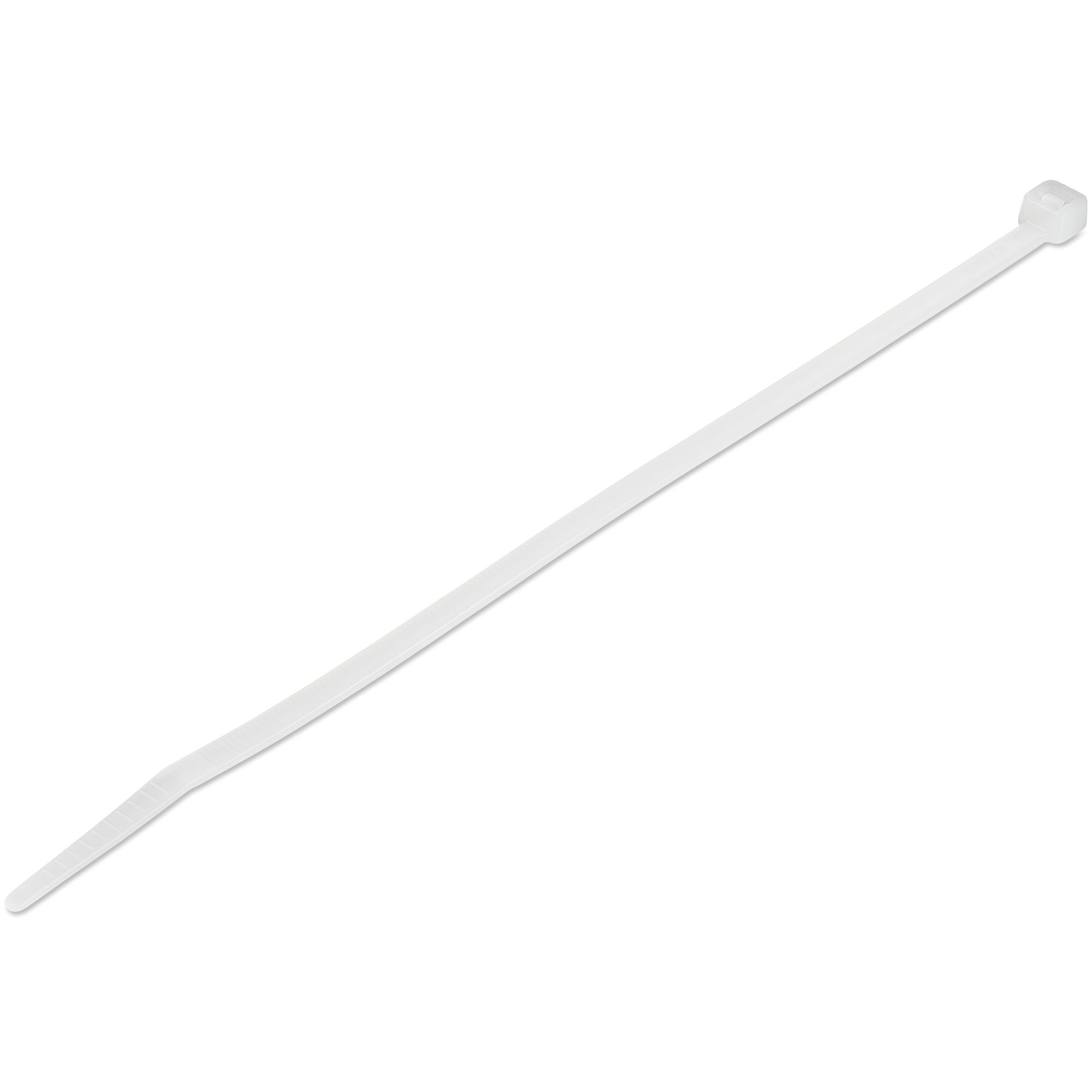 100 PACK of Cable TIES: KEEP Cables Organized WITH 8IN (203.2 MM) White ZIP TIES CBMZT8N