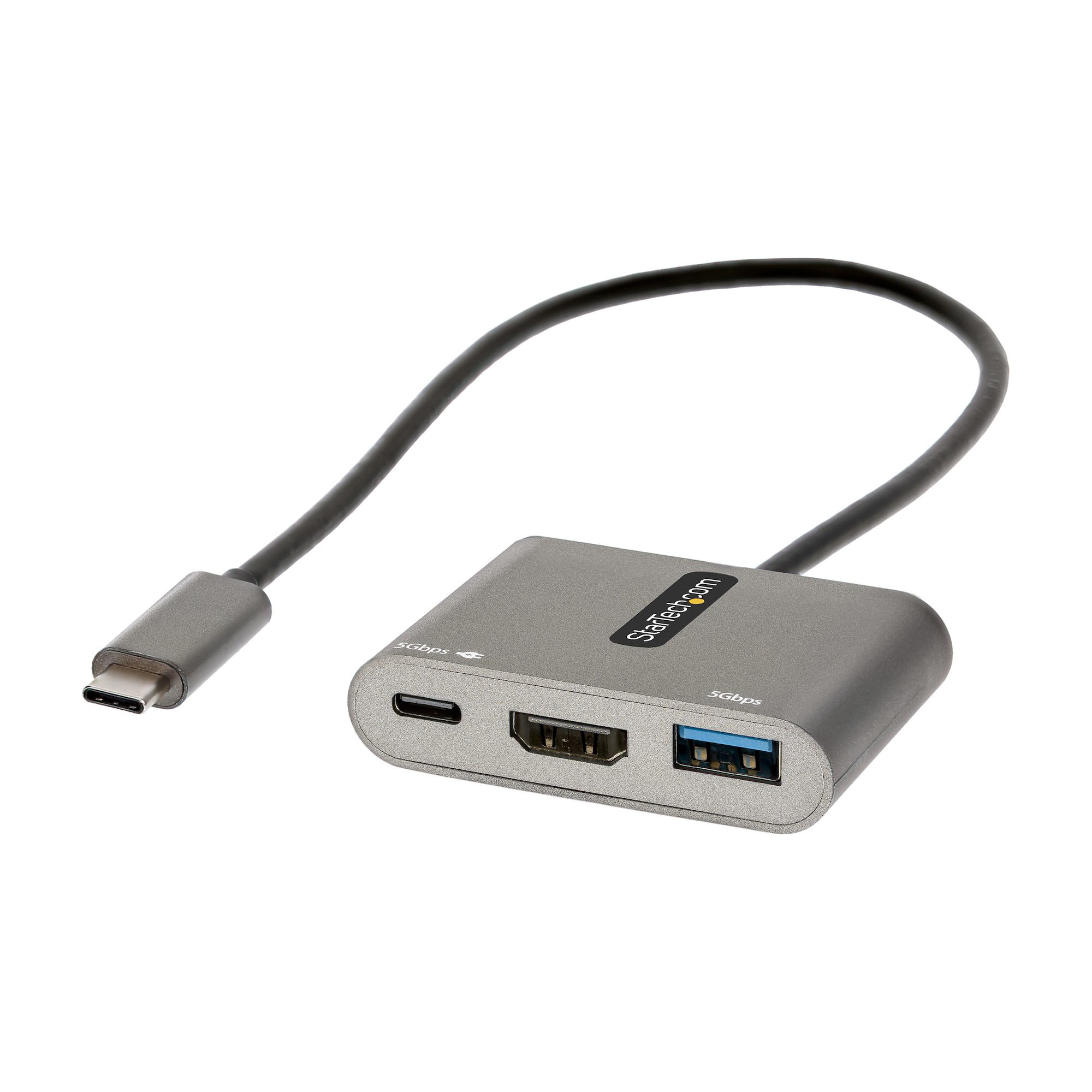 USB C Multiport Travel Adapter W/HDMI 4K 30HZ Video - 13IN Cable - USB-a 5GBPS/U CDP2HDUACP2