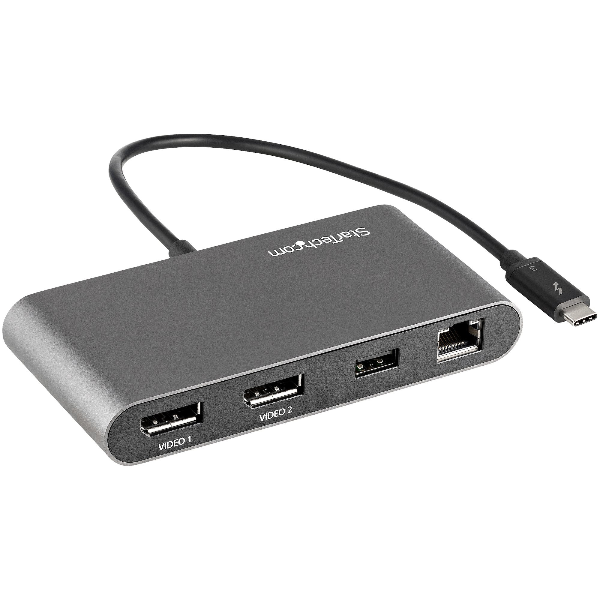 Thunderbolt 3 MINI DOCK - 40GB Video & DATA/DUAL Monitor Displayport 4K 60HZ/1X TB3DKM2DPL