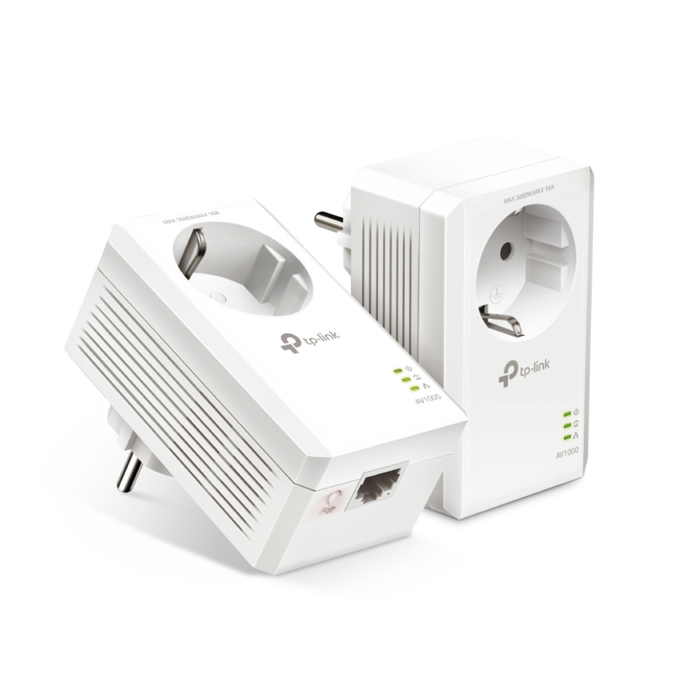 AV1000 Gigabit PASS-Through Powerline Starter KIT TL-PA7017P KIT