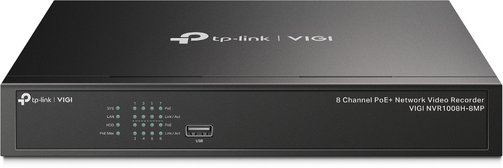 VIGI 8 Channel POE Network Video Recorder VIGI NVR1008H-8MP
