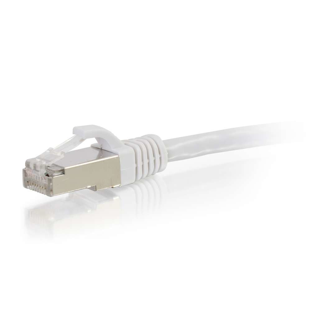 C2G 30ft Cat6 networking cable White 9.1 m S/UTP (STP)