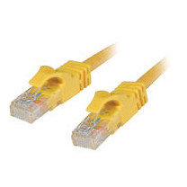 C2G Cat6, 25ft networking cable Yellow 7.5 m