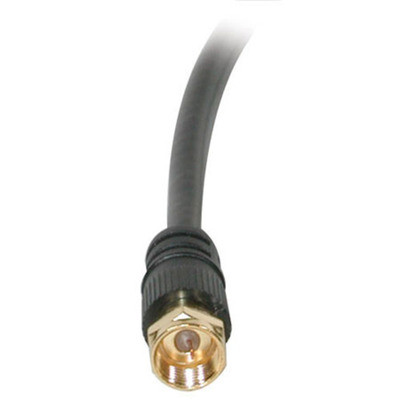 C2G 6ft Value Series F-type RG59 Video Cable coaxial cable 1.8 m Black