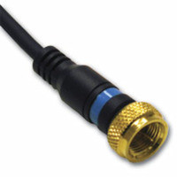 C2G 12ft Velocity™ Mini-Coax F-type Cable coaxial cable 3.65 m Black