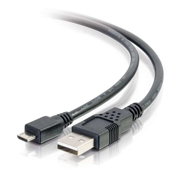 C2G 27395 USB cable USB 2.0 4.6 m USB A Micro-USB B 0.48 Gbit/s Black