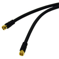 C2G Value Series F-type RG6 Coaxial Video Cable 12ft coaxial cable 3.66 m Black