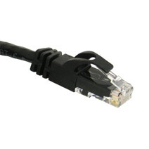C2G 75ft Cat6 550MHz Snagless Patch Cable Black networking cable 22.5 m