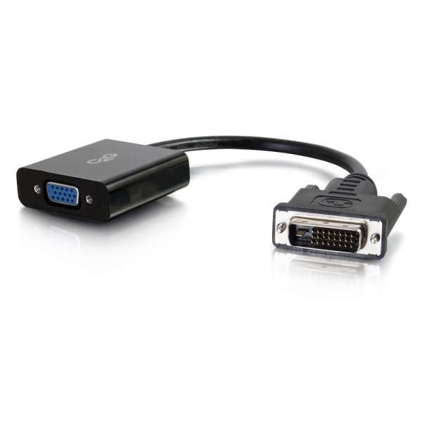 C2G 41380 video cable adapter VGA (D-Sub) DVI-D Black