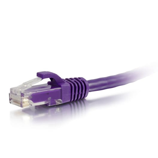C2G 0.5ft Cat6a networking cable Purple 0.15 m U/UTP (UTP)
