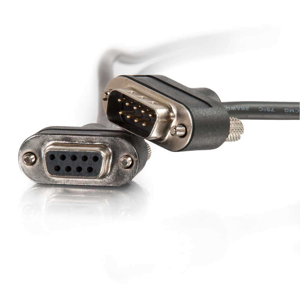 C2G 10ft DB9 serial cable Black 3.05 m