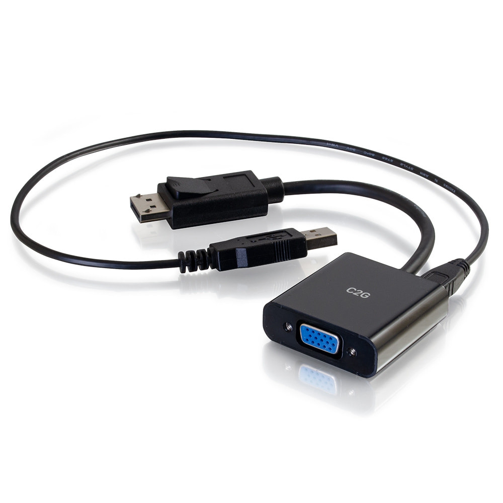 C2G 54682 video cable adapter 0.2032 m DisplayPort VGA (D-Sub) Black