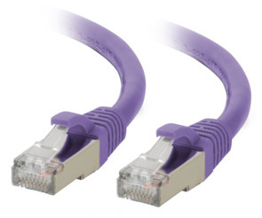 C2G 3ft (0.9m) Cat6A Snagless Shielded (STP) Ethernet Network Patch Cable - Purple