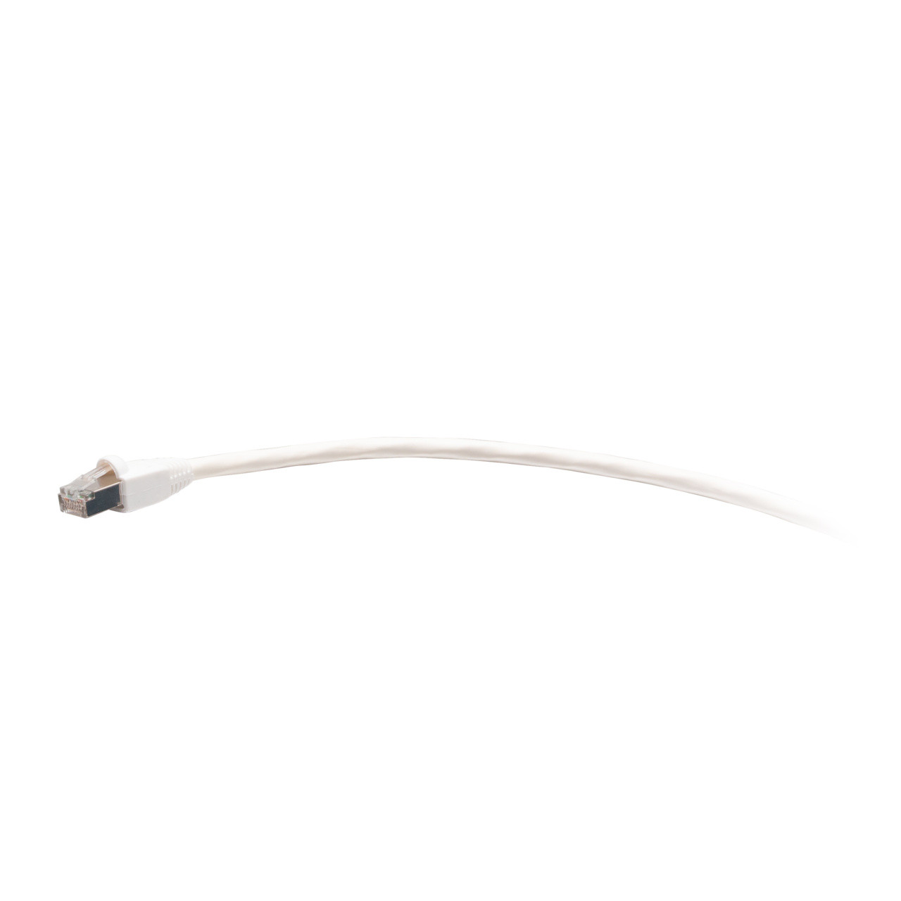 C2G 20ft (6.1m) TAA-Compliant F-Series Cat6 Snagless Shielded (STP) Network Cable - White