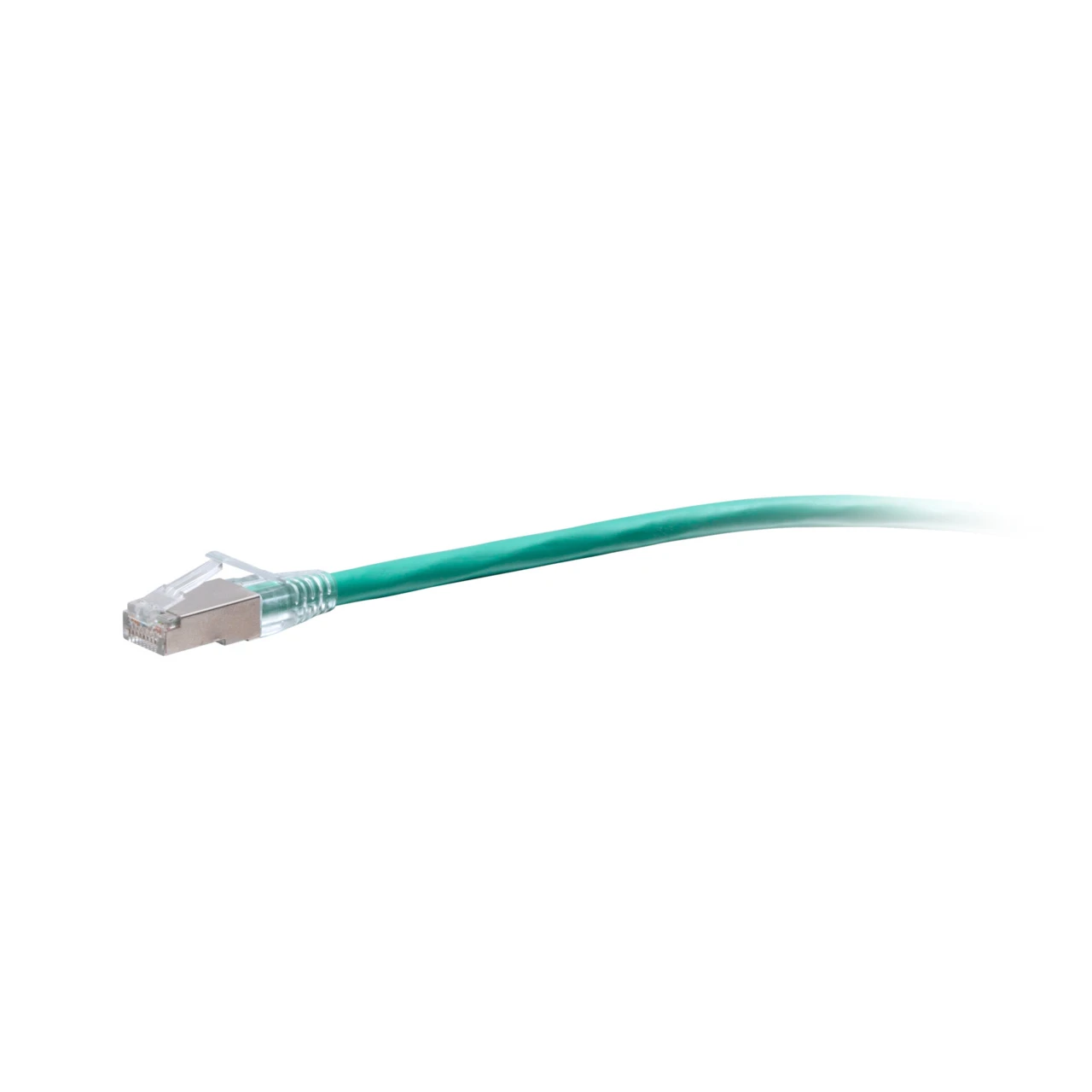 C2G 30ft (9.1m) TAA-Compliant F-Series Cat6a Snagless Shielded (STP) Network Cable - Green