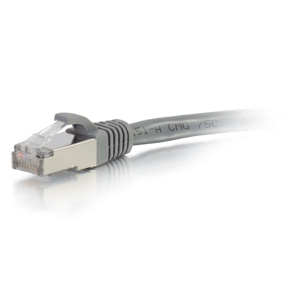 C2G 1ft Cat6 networking cable Grey 0.3 m S/UTP (STP)
