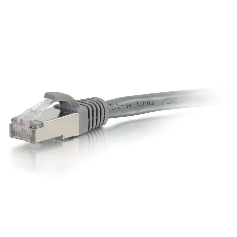 C2G 25ft Cat6 networking cable Grey 7.6 m S/UTP (STP)