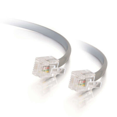 C2G 14ft RJ12 6p6c Modular Cable Straight networking cable Grey 4.2 m