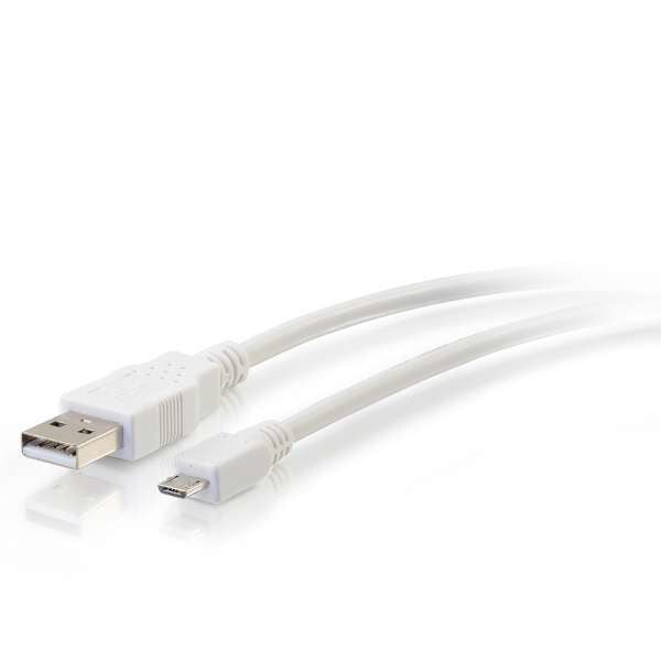 C2G 27441 USB cable USB 2.0 0.3 m USB A Micro-USB B 0.48 Gbit/s White