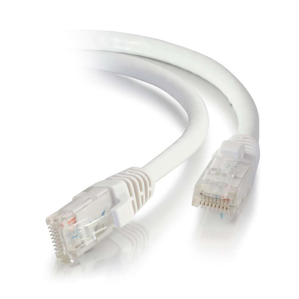 C2G 8ft Cat6a networking cable White 2.4 m U/UTP (UTP)
