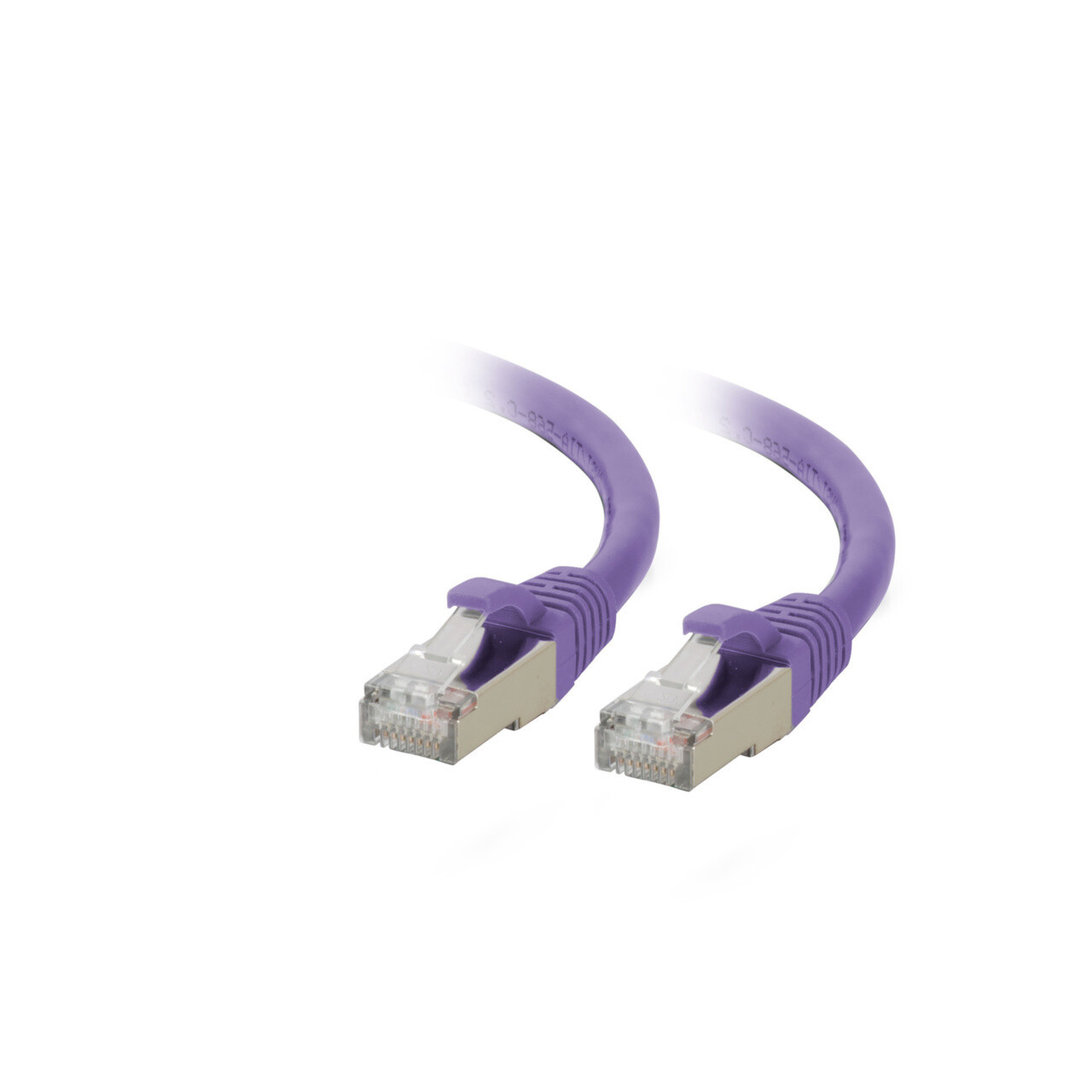 C2G 25ft (7.6m) Cat6A Snagless Shielded (STP) Ethernet Network Patch Cable - Purple