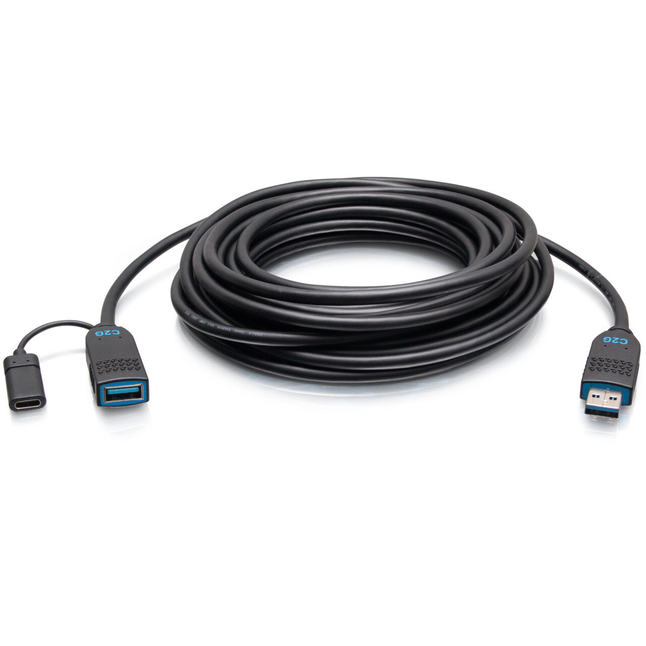 C2G 35ft (10.7m) Performance Series USB-A Male to USB-A Female Active Optical Extension Cable (AOC) - 3.2 Gen 2 (10Gbps) Plenum Rated