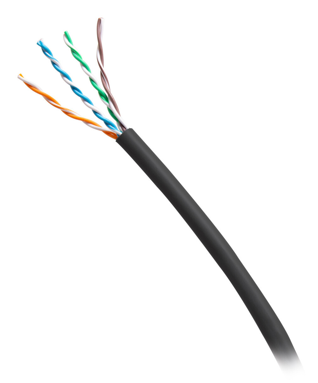 C2G 1000ft (304.8m) TAA-Compliant Cat6 Bulk Unshielded (UTP) Ethernet Network Cable with Solid Conductors-Riser CMR-Rated - Black