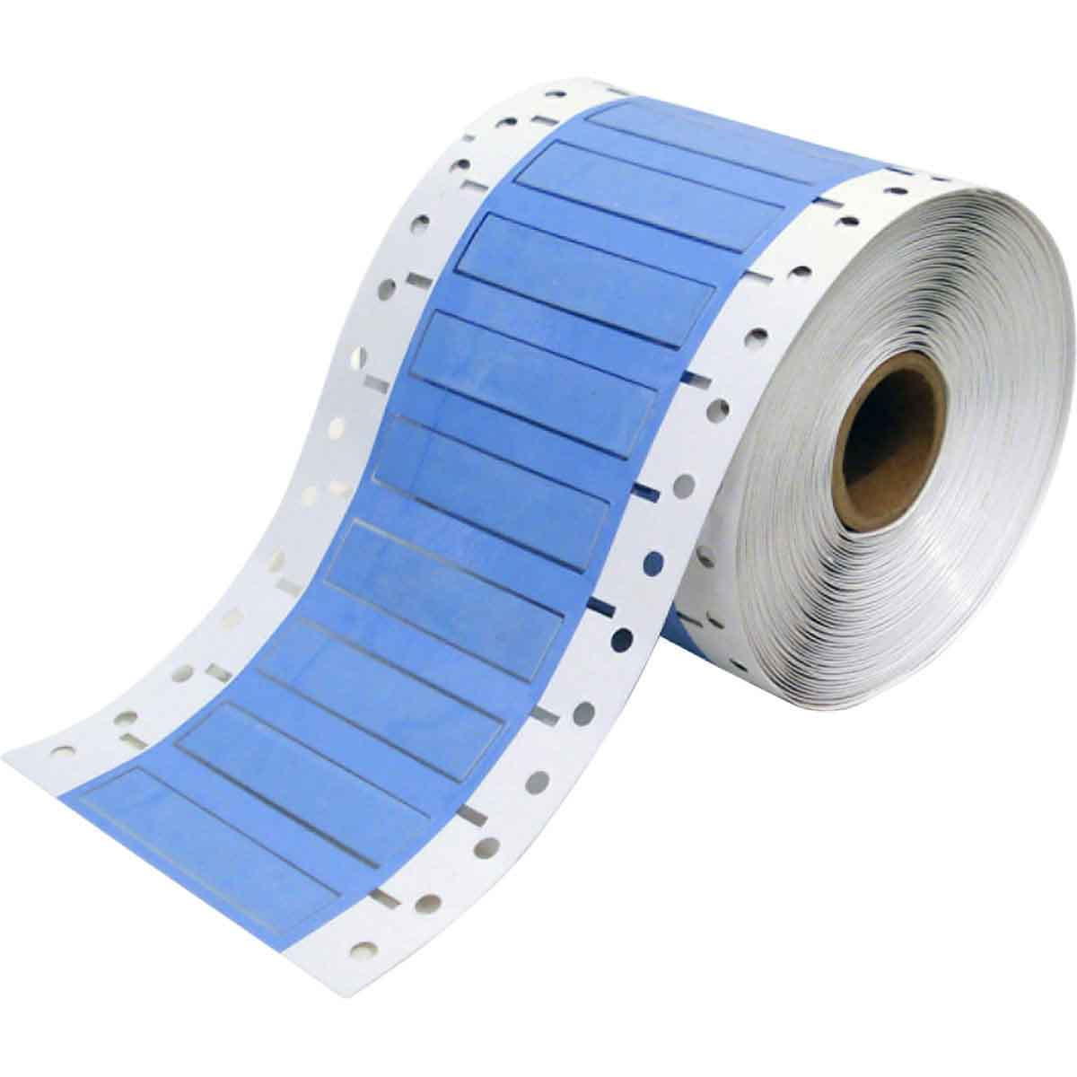 PermaSleeve Heat Shrink Wire and Cable Labels, 1/4" Dia, for 1" Small Core Printers - 2", White