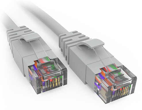 Accortec C5EMB-G8-ACC networking cable Grey 2.44 m Cat5e U/UTP (UTP) Round