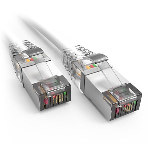 Accortec C6ASMB-W1-ACC networking cable White 0.3048 m Cat6a U/FTP (STP) Round