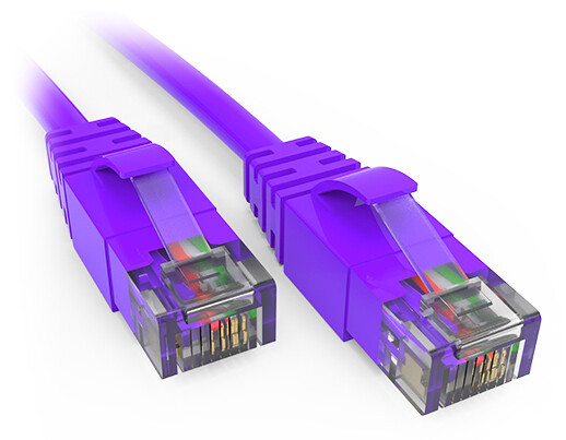 Accortec C6MB-P9-ACC networking cable Purple 2.74 m Cat6 U/UTP (UTP) Round