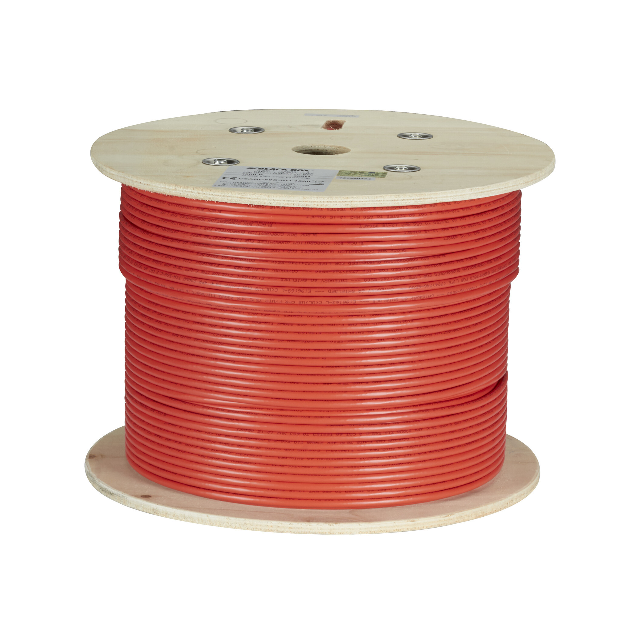 Black Box C6ABC50S networking cable Red 304.8 m Cat6a S/FTP (S-STP)