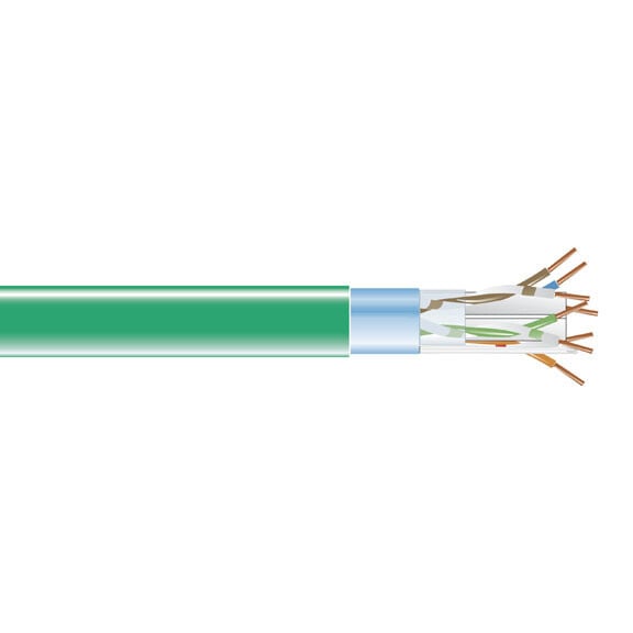 Black Box EVNSL0607A-1000 networking cable Green 304.8 m Cat6 F/UTP (FTP)
