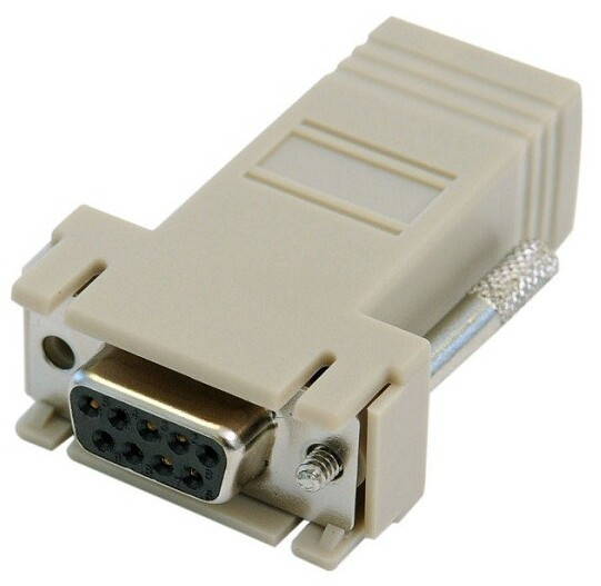 Digi 76000697 cable gender changer DB-9 RJ-45 Grey