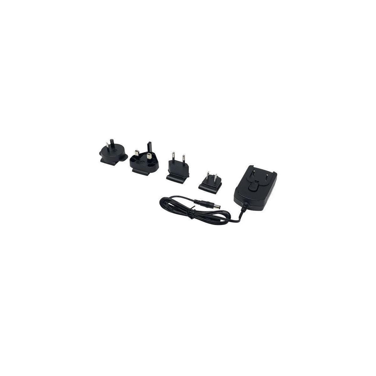 Code International Power Supply Barrel Plug 5V/1A with US/EU/UK/AU Adapter Clips