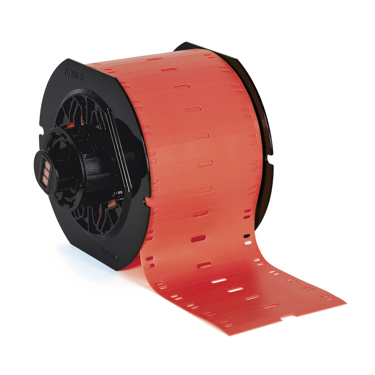Zero Halogen Polyurethane Tags for B33 Printers - 0.394" x 2.953", Red