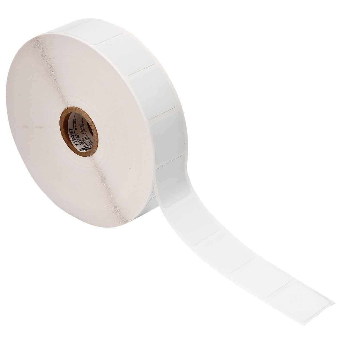 FreezerBondz Ultra-Thin Cryogenic Polyester Laboratory Labels for 1" Small Core Printers - 1" x 1"