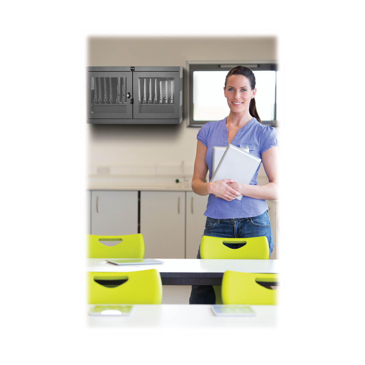 Tripp Lite CSC16AC Portable Device Management Cart - 16-Device AC Charging Station