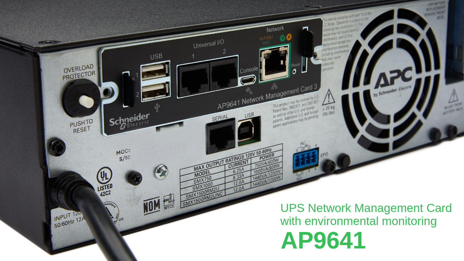 AP9563 - RACK PDU, Basic, 1U, 20A, 120V, (10)5-20, 5-20P - Black - CORD Length: AP9563