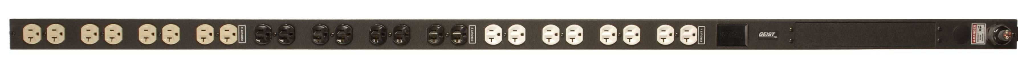 Vertiv JBN243-102D20TL21 power distribution unit (PDU) 24 AC outlet(s) 0U Black