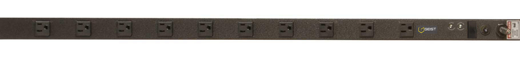 Vertiv VSSAN104-101S15 power distribution unit (PDU) 10 AC outlet(s) 0U Black