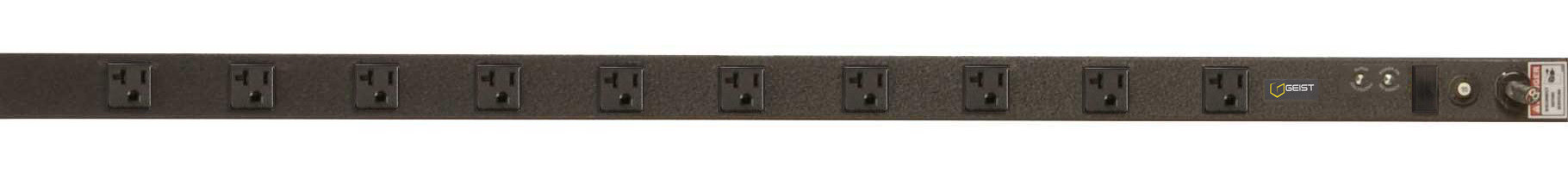 Vertiv VSSAN104-102R20TL power distribution unit (PDU) 10 AC outlet(s) 0U Black