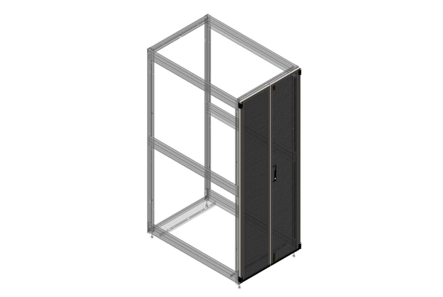Double Perforated Metal Rear Door for ZetaFrame® Cabinet 39861-E36