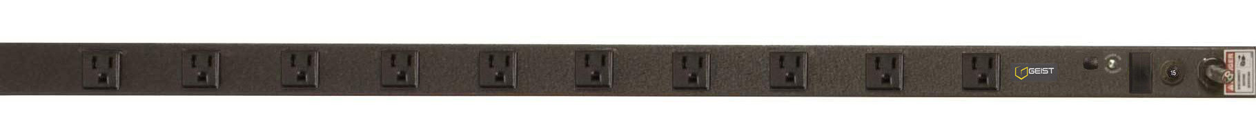 Vertiv Geist NSVAN100-101R15 power distribution unit (PDU) 10 AC outlet(s) 0U Black