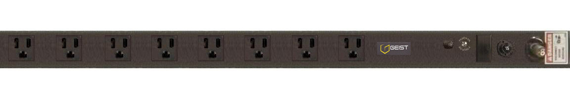 Vertiv Geist NSVKN080-101R15 power distribution unit (PDU) 8 AC outlet(s) 0U Black