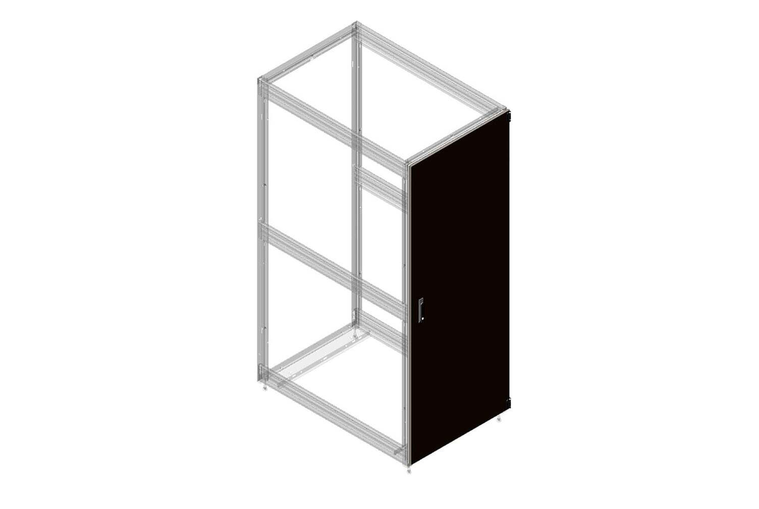 Single Solid Metal Rear Door with Seal for ZetaFrame® Cabinet 39868-E32