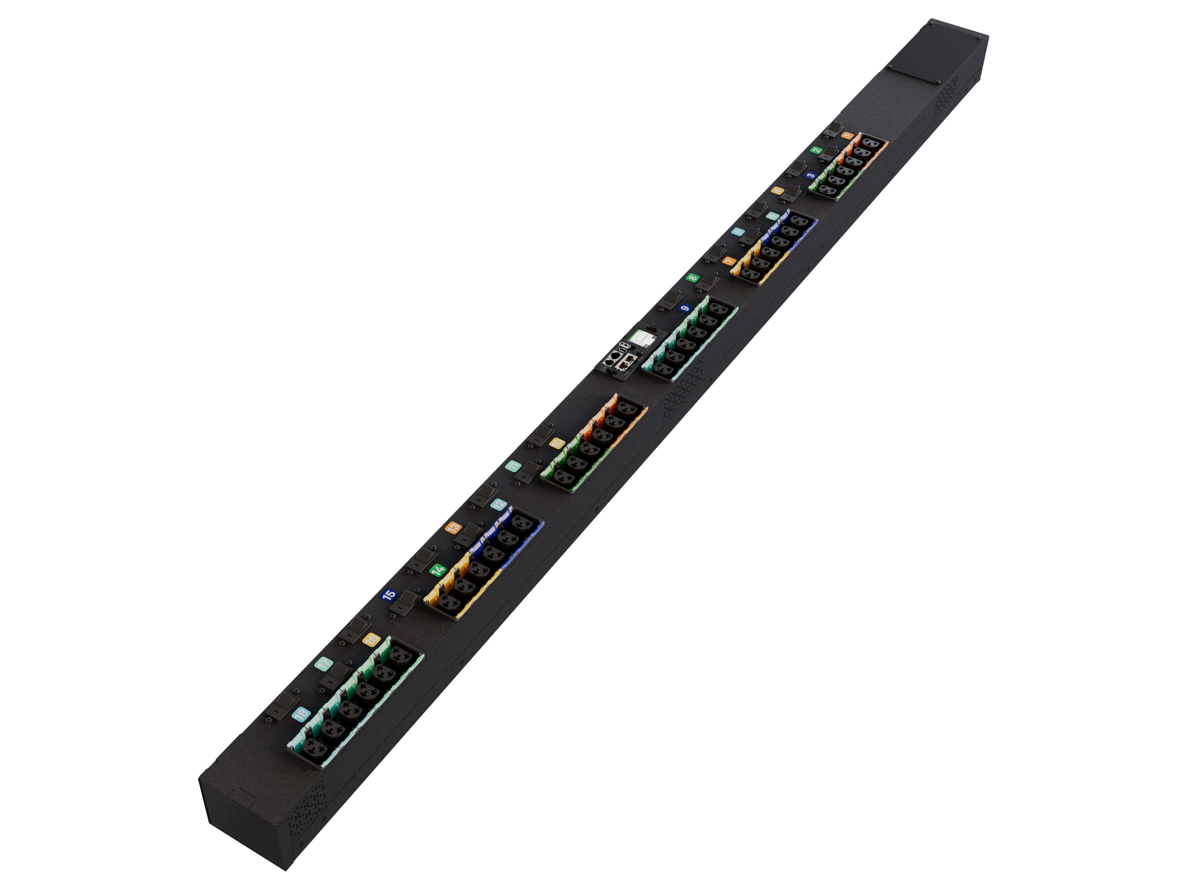 RPDU, Monitored UNIT Level, 80A, 240/415V WYE, 57.6KW, Vertical, (36) Combinatio VP4UA0A1